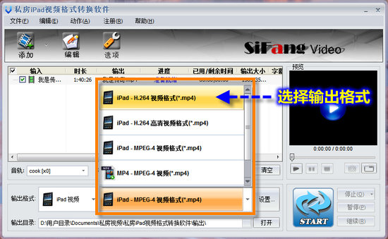 iPad视频格式转换器软件